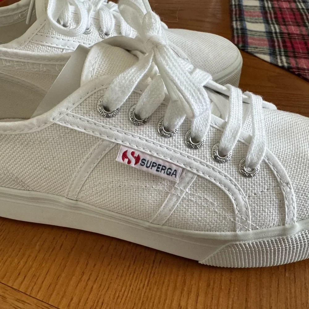 Superga Classic White Sneakers - Picture 3 of 9